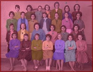 ECOLE JEAN MACE FILLES 1959 CM2 MME AZERAD